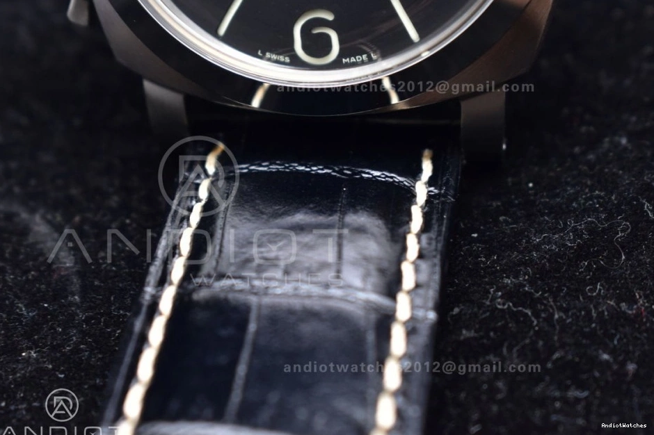 Strap H Best Edition Leather A6497 PAM217 993 XF Black Trendy 1:1 Dial on Y-Incabloc with Superlumed 0216